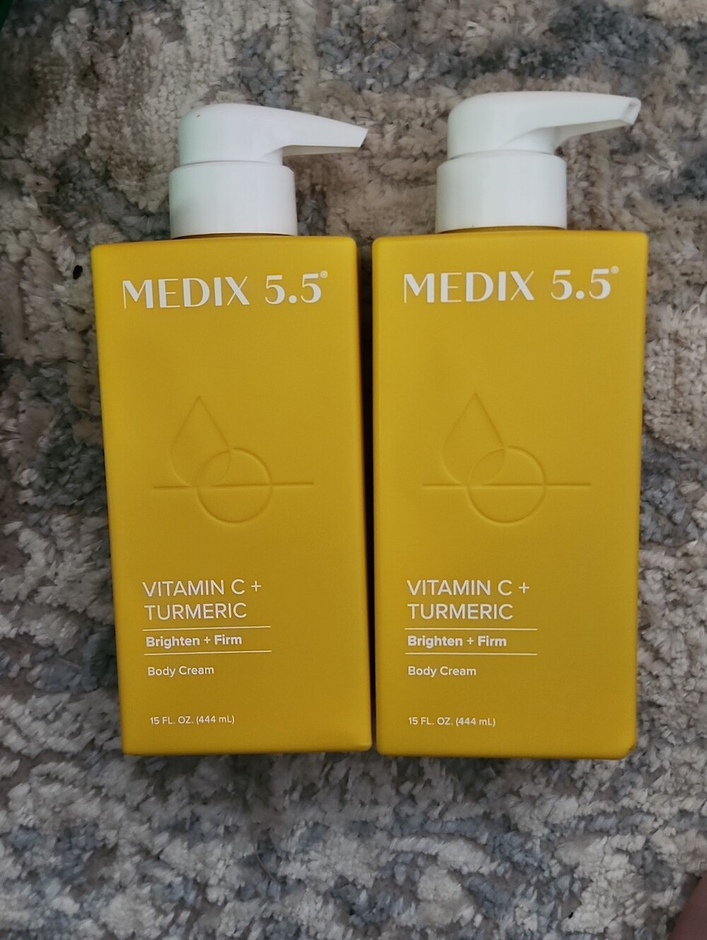 MEDIX 5.5 Vitamin C + Turmeric Body Cream - Yellow Pump Bottle Paxk Of 2
